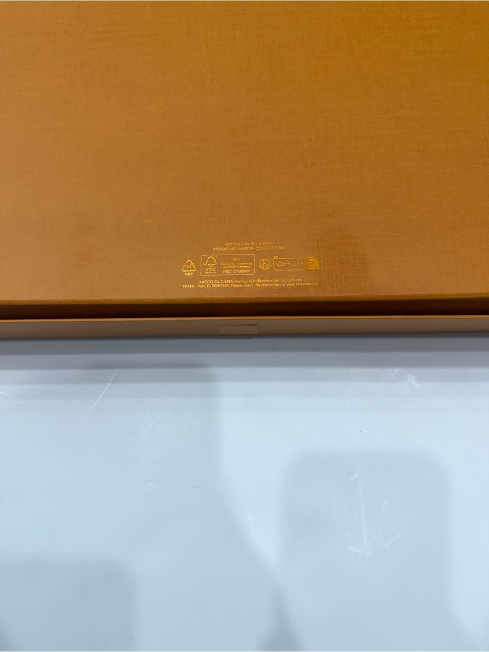 Louis Vuitton Cream and Gold Monogram Tag Detail Scarf - Picture 12 of 13